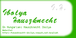 ibolya hauszknecht business card